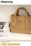 Weiyinxing Women Shoulder Bag Small Cotton Canvas Handbag Casual Tote Female Eco Crossbody Bag Cute Messenger Bags 2023