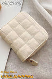 Weiyinxing Women's Short Wallet 2023 Korean Version Mini Wallet Lady Fashion Purse Short Zipper Cute Zero Wallet Student Embroidered Wallet