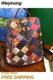 Weiyinxing Backpack Women Leather Rucksack Women's Knapsack Travel Backpacks Shoulder School Bags for Teenage Girls Mochila