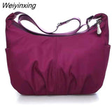 Weiyinxing New Simple Nylon Shoulder Bag Fashion Casual Large Capacity Lady Diagonal Mummy Bag