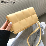 Weiyinxing YIDE 2023 Spring New Trend Wild Shoulder Bag Fashion Plaid Bag Women Ladies Design Messenger Small Square Bag Luxury Handbag