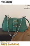 Weiyinxing New Ladies Denim Chain Shoulder Bag Fashion Trend Ladies Messenger Bag High Quality Net Red Casual Underarm Bag Women's Bag