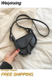 Weiyinxing Mini Saddle Bag for Women 2023 High Quality PU Leather Shoulder Bag New Luxury Designer Small Female Crossbody Bag Brand