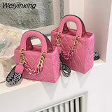 Weiyinxing ripples women's bag 2023 trend lady crossbody bag square tote bag handbags thick chain bags for women handbags for women