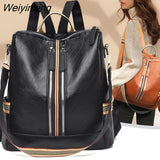 Weiyinxing School Bags For Teenage Girls Shoulder Bag Travel BackPack Mochila New Fashion Backpack Women Genuine Leather Backpacks