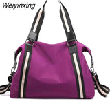 Weiyinxing feminina de marca famosa com alça superior, bolsa de mão de náilon casual para mulheres, bolsa tote transversal de corpo