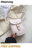 Weiyinxing Summer Brand Small PU Leather Colorful Crossbody Bag for Woman Fashion Cute Phone Shoulder Side Bags Handbag Kawaii Purses
