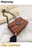 Weiyinxing Chain Brand PU Leather Crossbody Bags For Women hit Simple Fashion Shoulder Bag Lady Luxury Small Handbags