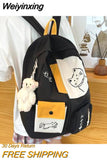 Weiyinxing Schoolbag Female Junior High School Student Korean Version Harajuku Ulzzang College Backpack Versatile Japanese Backpack