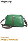 Weiyinxing Women Bag Genuine Leather Shoulder Bags Quality Messenger Female Vintage Handbags Middle Aged Women Gift Simple Pack Designer