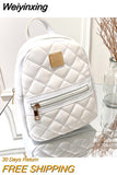 Weiyinxing Pu Solid Color Mini Rhombus Backpack Suitable for Women Fashion Casual Small Backpack Girls Korean Style Student 2023 New