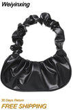 Weiyinxing Fold Shoulder Bag Underarm Bag French Niche Texture Popular Small Bag Female 2023 New Trend Handbag Bags for Women