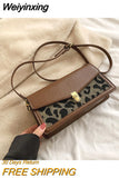 Weiyinxing Fashion Women Flap Bags Casual Patchwork Shoulder Bag Luxury Designer Square Crossbody Bag Trendy Female Handbag and Purses