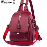 Weiyinxing Women Backpack Designer high quality Leather Women Bag Fashion School Bags Multifunction Large Capacity Travel Backpacks mochila