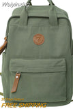 Weiyinxing Female Canvas White Laptop Ladies Vintage College Backpack Male Girl Travel Boy Leisure Retro Book Men Women School Bags