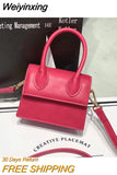 Weiyinxing Small Square bag 2023 Fashion New Quality PU Leather Women's Handbag Crocodile pattern Chain Shoulder Messenger Bags