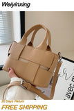 Weiyinxing Women's Handbag Checkered Seam Design Bags Female Tote Bag Handbags for Women 2023 Designer Luxury Trend Small Bags  womens bag