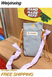 Weiyinxing Color Corduroy Women's Crossbody Bags Girls Small Purse Square Shoulder Bag Female Portable Storage Phone Pouch Handbags