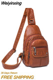 Weiyinxing Women Bags Chest Bag Vintage Chest Crossbody Bags Versatile Popular Chest Bag Casual Female Shoulder Messenger Bag High Quality