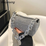 Weiyinxing Diamond Design Small Crossbody Messenger Bags for Women 2023 Summer Trend Luxury Fashion Travel Shoulder Handbags Purses