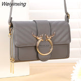 Weiyinxing Shoulder Bags Fashion Women`s Handbag PU Leather Female Casual Crossbody Bag Coin Clutch Design Lady Cosmetic Handbag