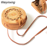 Weiyinxing Square Round Mulit Style Straw Bag Handbags Women Summer Rattan Bag Handmade Woven Beach Circle Bohemia Handbag New Fashion