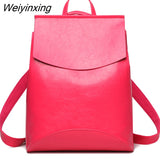 Weiyinxing New Fashion Women Backpack High Quality Youth Leather Backpacks for Teenage Girls Female School Shoulder Bag Bagpack mochila