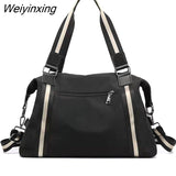 Weiyinxing feminina de marca famosa com alça superior, bolsa de mão de náilon casual para mulheres, bolsa tote transversal de corpo