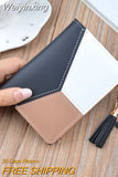 Weiyinxing Women Wallets Zipper Coin Purse Lady Long Short Purses Handbags Cards Holder Lady Purses PU Leather Moneybag Billfold Wallet