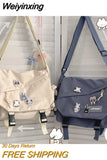 Weiyinxing Women Bags Handbags 2023 Large Capacity Single Shoulder Male Bolsas Japanese Harajuku Postman Student Messenger Crossbody Bag