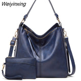 Weiyinxing Bags for Women Soft Water Leather Handbags Women Messenger Crossbody Bag European&American Style Vintage Retro Tote Bag
