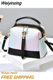Weiyinxing and summer ins texture multi-color small bag for women 2023 new fashion texture small crowd one shoulder messenger bag