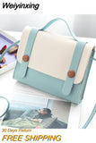 Weiyinxing One Shoulder Bag 2023 Lady HandBag Crossbody Bag Fashion Color Contrast Small Square Bag Fresh Sweet Girl's Style Multicolor
