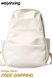 weiyinxing Capacity Leather Women Backpack Men Travel Backpacks High Quality BookBags Mochilas School Backpack for College Students