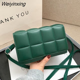 Weiyinxing YIDE 2023 Spring New Trend Wild Shoulder Bag Fashion Plaid Bag Women Ladies Design Messenger Small Square Bag Luxury Handbag