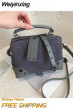 Weiyinxing Messenger Bags for Women Designer High Quality Crossbody Bags New Trend PU Handbags Vintage Solid Color Shoulder Bags