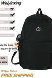 Weiyinxing Multi-Pocket Female Backpack Book School Bag for Teenage Girls Boys Student Women's Travel Rucksack Small Or Big Size