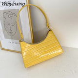 Weiyinxing Exquisite Shopping Bag Retro Casual Women Totes Shoulder Bags Female Leather Solid Color Chain Handbag for Women 2023