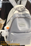 Weiyinxing Female Male Big BookBag Girl Boy Laptop College Backpack Lady Men Travel Leisure Student Packet Women Nylon School Bags