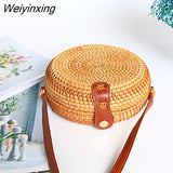 Weiyinxing Square Round Mulit Style Straw Bag Handbags Women Summer Rattan Bag Handmade Woven Beach Circle Bohemia Handbag New Fashion