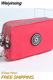 Weiyinxing Zipper Wallet, Women's Casual Waterproof Clutch Bag Versatile Nylon Phone Bag with Wristlet