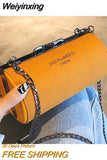 Weiyinxing Bag Matte Leather small Crossbody Bags For Women 2023 Chain Trending Female Designer Shoulder Handbags fashion Hand Bag