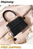 Weiyinxing Pattern Pink Crossbody Bag for Women Fashion All-match Female Chain Shoulder Bags Mini Purses Handbags Designer Bags