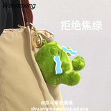 Weiyinxing Japanese Funny Frog Plush Bag Pendant Ugly Kawaii Cartoon Doll Keychain Pendant Women's Bag Decoration Key Holder