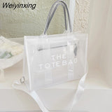 Weiyinxing Luxury Designer Handbag Fashion Pvc Brand Tote Bag Party Travel Shoulder Crossbody Bags Black White Green Blue Purple Red