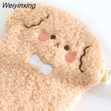 Weiyinxing Winter Cute Cartoon Bag Fashion Crossbody Plush Bag Children's Storage Bag Kawaii Side Pockets Crossbody Bag Little Bag