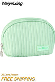 Weiyinxing Girl Leather Makeup Bag Women Cosmetic Bag Outdoor Waterproof Toiletries Organizer Female Beauty Bags Makeup Organizer