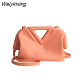 Weiyinxing Super Brand Women Crossbody Bag Designer Inverted Triangle Handle Handbag Purse Luxury Shoulder Bas for Women Clutch Satchel