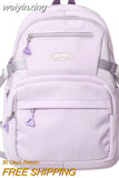weiyinxing Fashion Waterproof High School Mochila Solid Bookbag for Boys Girls Lovers Schoolbag Bagpack Men Laptop Black Rucksack