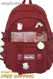 weiyinxing Fashion Lovers Rucksack Women Backpack Kawaii Bookbag for Teenage Schoolbag Laptop Mochila Female Travel Shoulder Bag